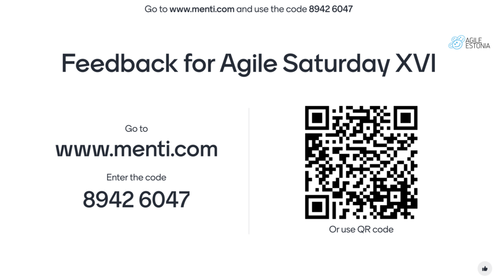 Your feedback for Agile Saturday